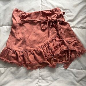 Free People one tuxedo gipsy mini skirt